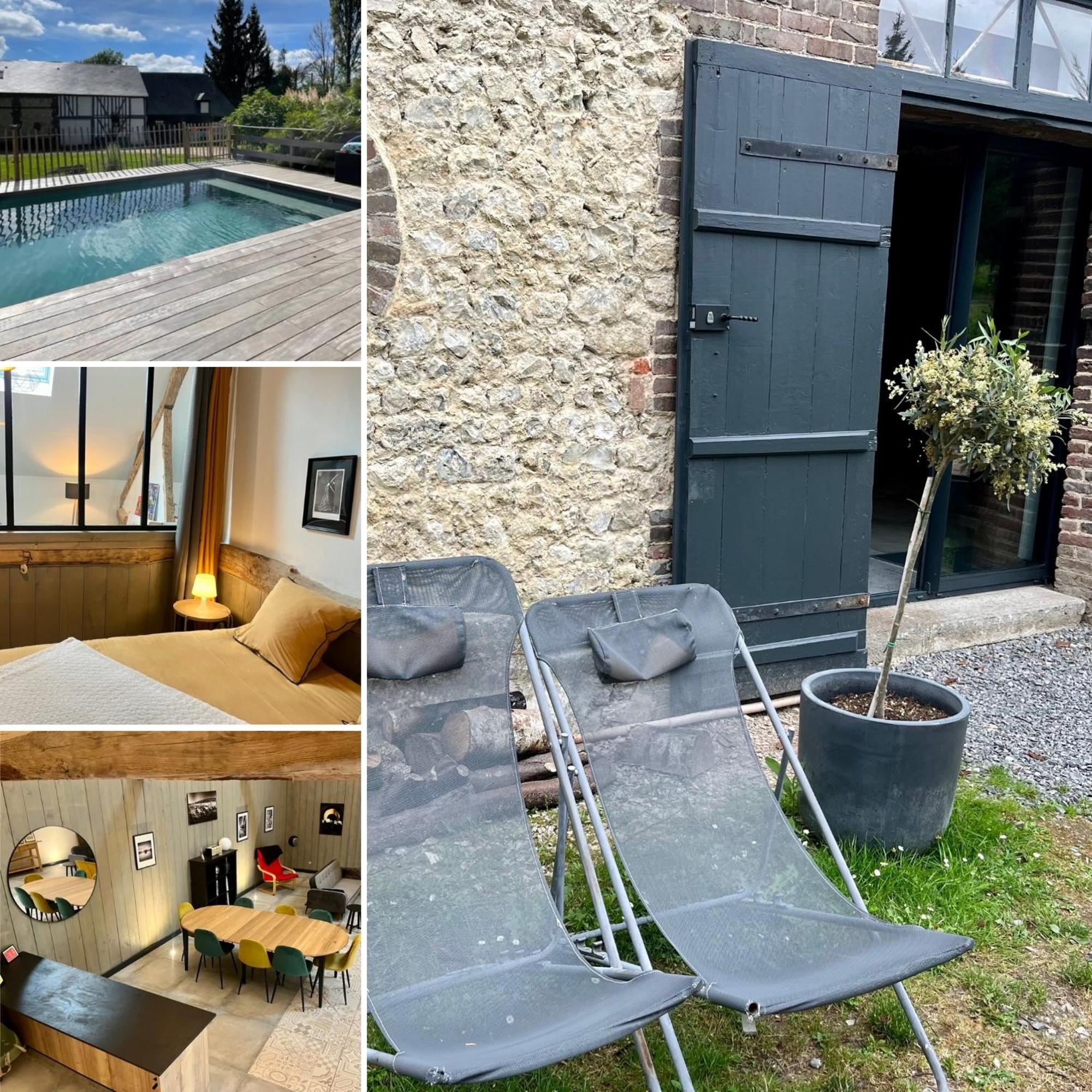 Le Grenier D'Ouilly Au Coeur Du Pays D'Auge - Gite Avec Piscine A 20 Min Des Plages Bagian luar foto